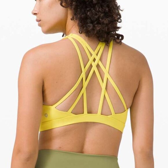 Lululemon Free to Be Serene Bra *Light Support, C/D Cup - 12 Yellow Serpentine - Picture 1 of 6